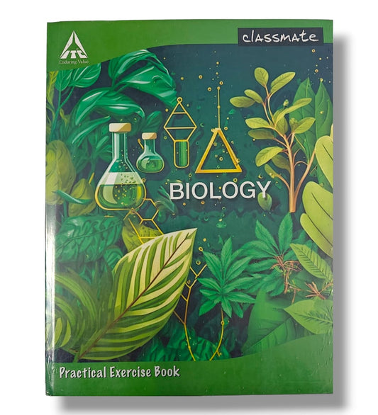 Classmate Biology Practical Notebook – 132 Pages, 28 x 22 cm | Lab Record Book for Students