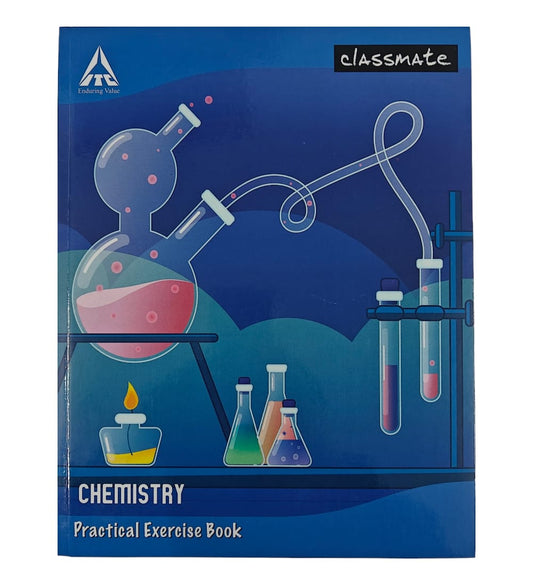 Classmate Physics Practical Notebook – 132 Pages, 28 x 22 cm | Single Line / Blank Pages