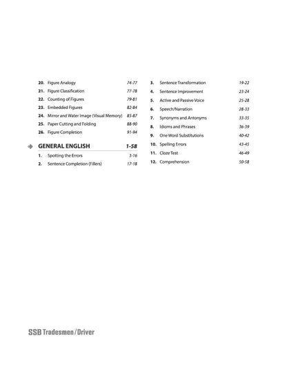 Arihant SSB Constable Tradesmen/Driver Recruitment Exam 2026 (English Medium)