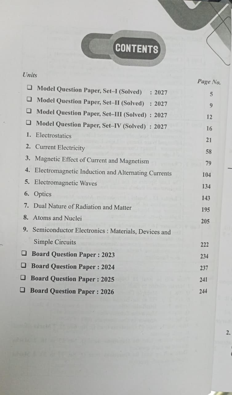 Pariksha Adhyayan Physics Class 12 2027 (English Medium)