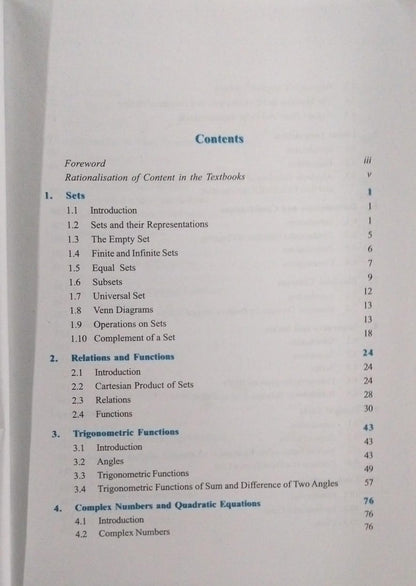 NCERT Mathematics – Class 11 (English Medium)