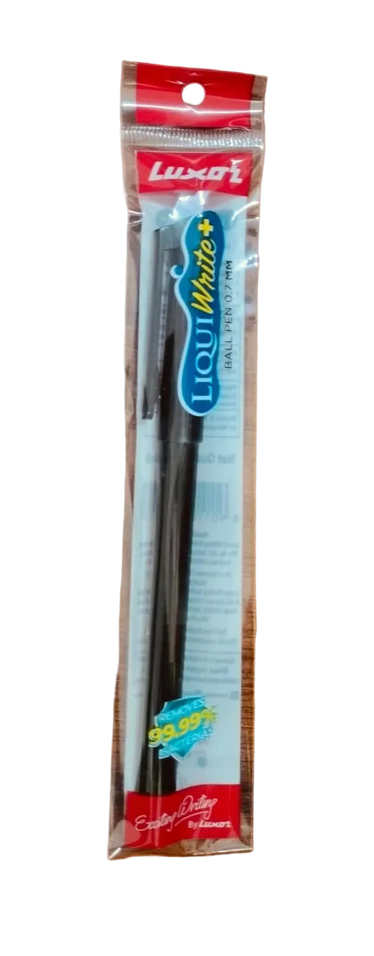 Luxor Liquiwrite Ball Pen – Black Ink Smooth Writing Pen