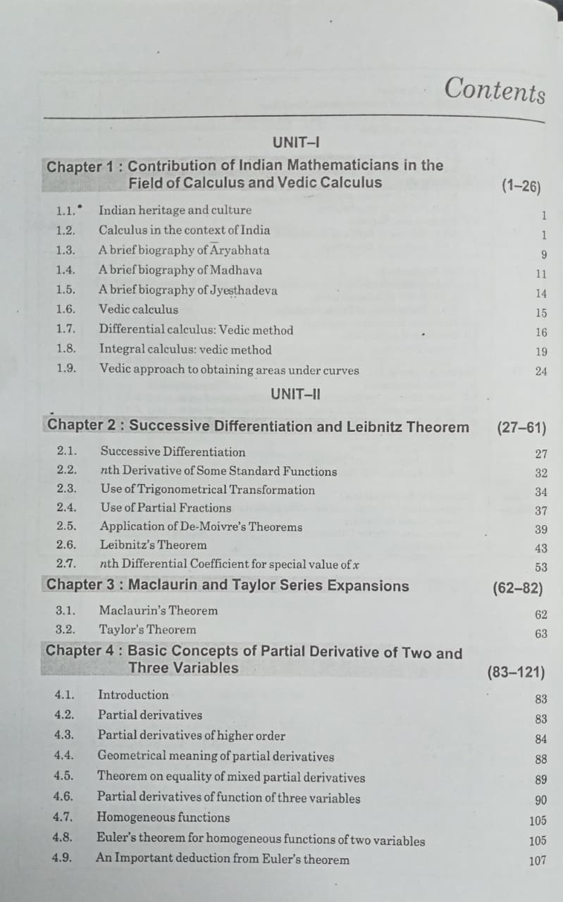 Shree Shiksha Sahitya Prakashan Calculus & Vector Analysis By Dr. H.K. Pathak (English Medium)