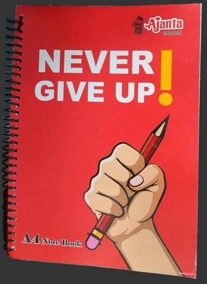 Ajanta Spiral Notebook (A4Size, 300 Pages) Plane UnRuled