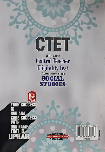Upkar CTET Elementary Stage Social Studies (Classes 6–8) By Dr. S. Anand, Singh & Anshul Mangal | English Medium