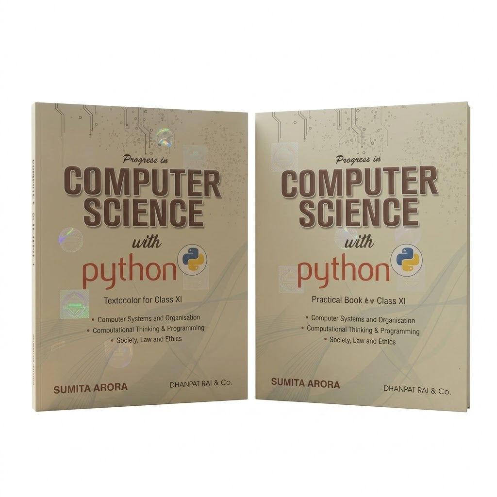 DRC Class 11 Computer Science with Python (TB + PB) – Sumita Arora (EM)