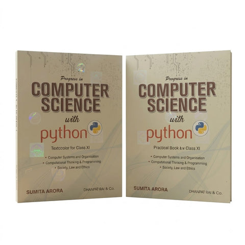 DRC Class 11 Computer Science with Python (TB + PB) – Sumita Arora (EM)