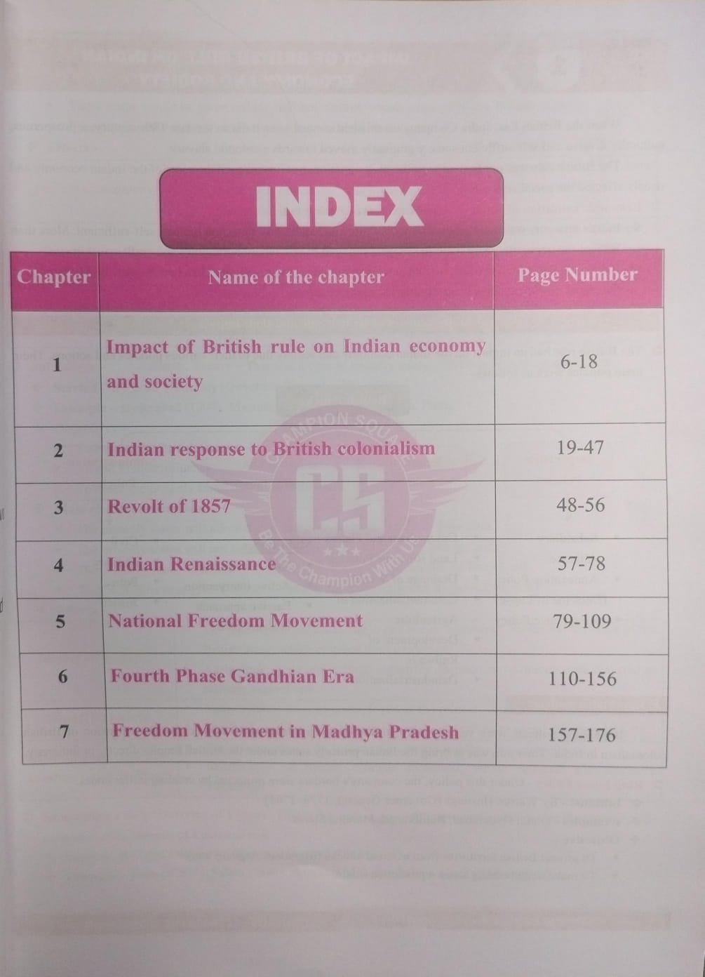 Champion MPPSC Mains Exam Paper-1 Part-A Unit-3 Indian History (Modern India) By Sunil Singhai Sir (English Medium)