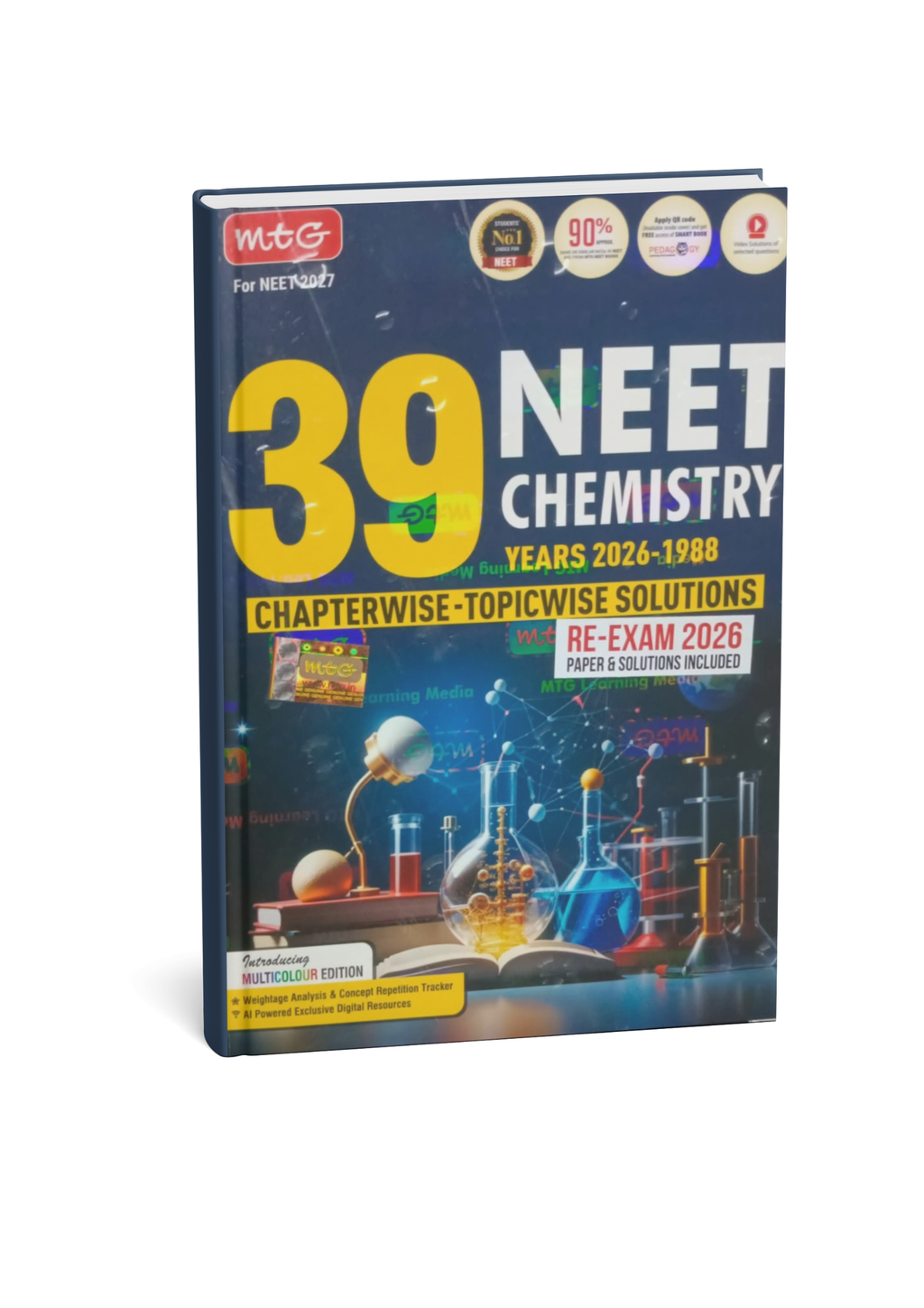 MTG 39 Years NEET Chemistry Chapterwise & Topicwise Solutions (1988–2026) Includes Re-Exam 2026 (English Medium)