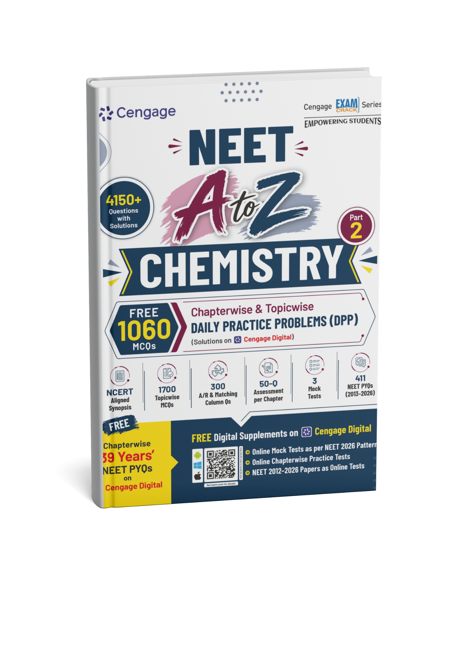 Cengage A to Z NEET Chemistry (Part–2) 4150+ Questions (English Medium)