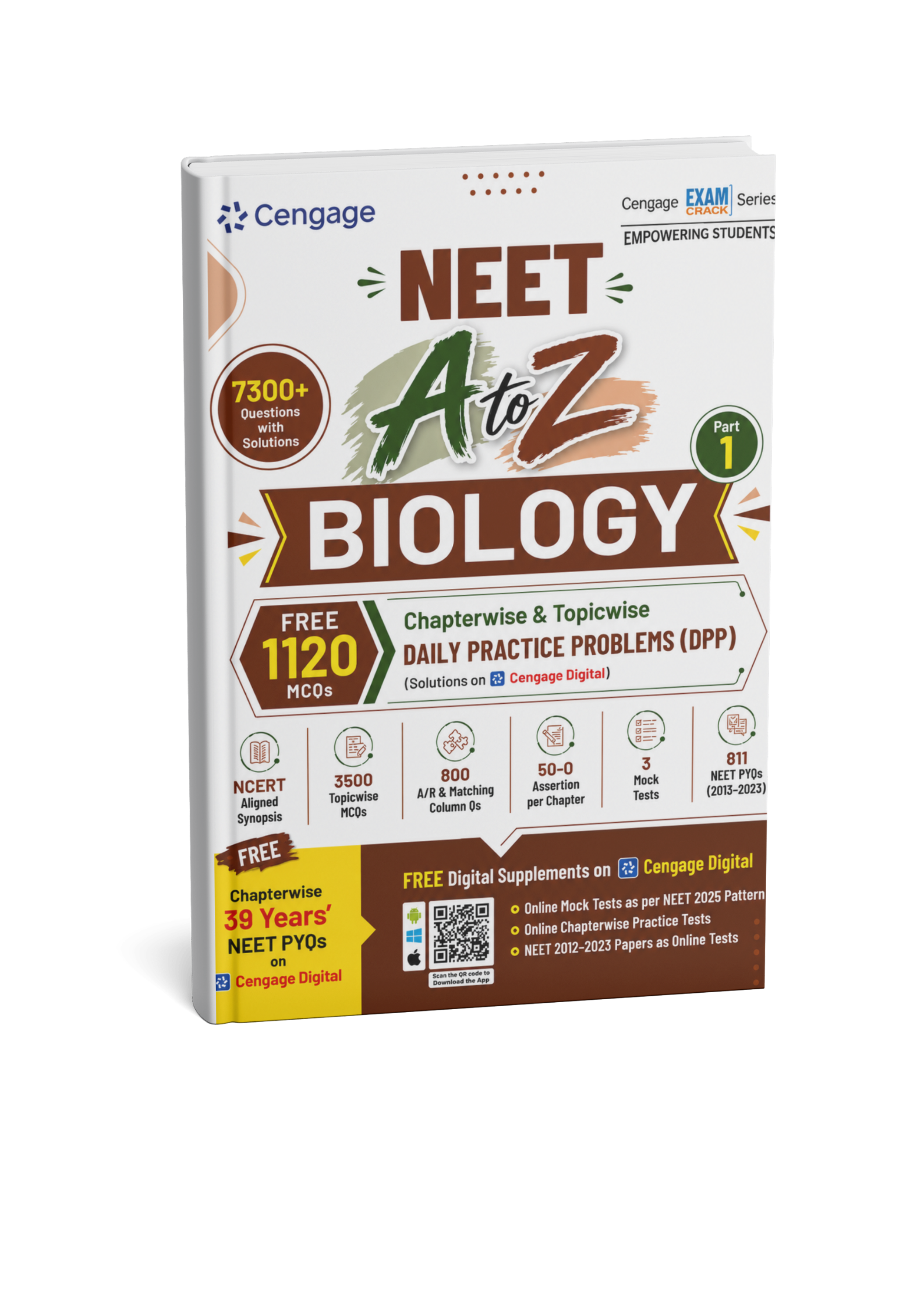 Cengage NEET A to Z Biology (Part 1) 7300+ Questions (English Medium)