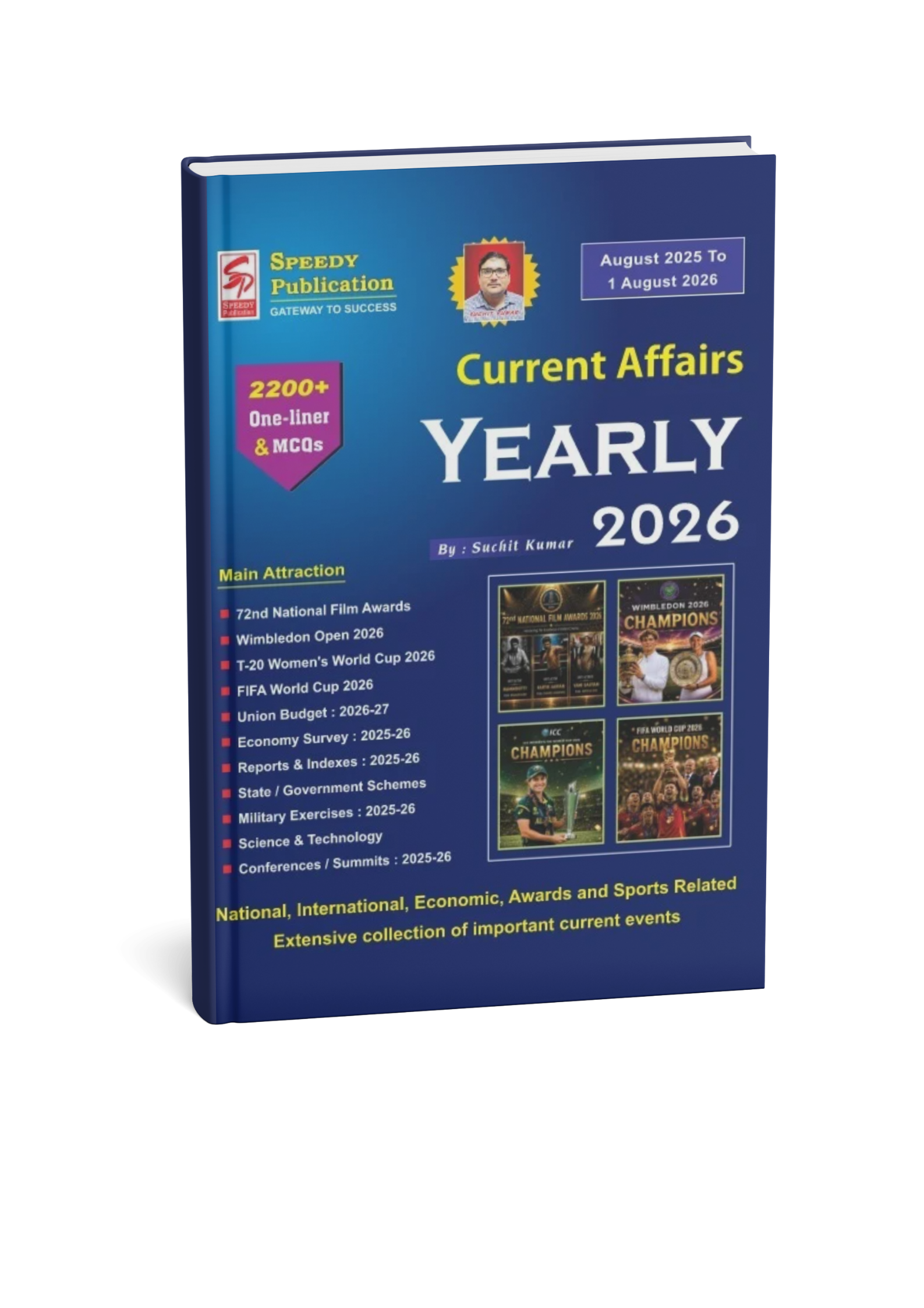 (Pre Order) Speedy Current Affairs Yearly August 2025 to 1 August 2026 (English Medium)