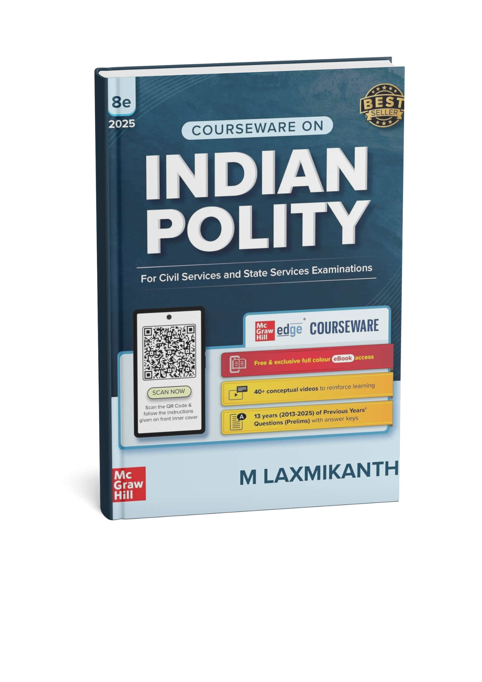 TMH Indian Polity By M. Laxmikanth (8th Edition) 2025 (English Medium)