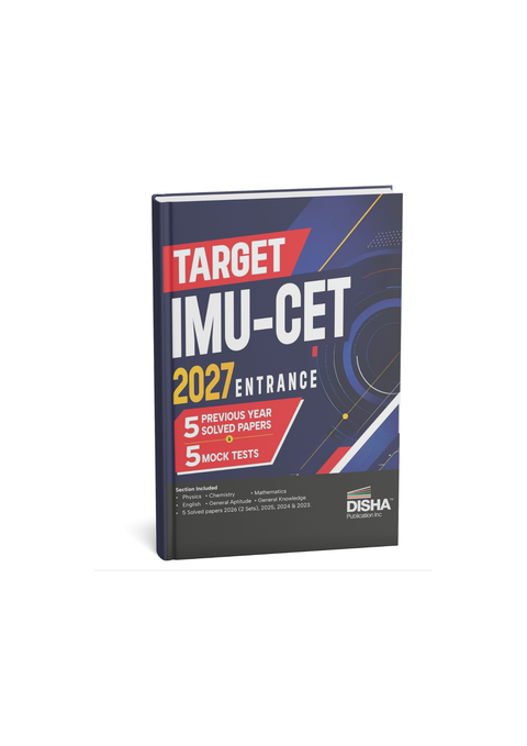 Disha Target IMU-CET 2027 Entrance with 5 Previous Year Solved Papers & 5 Mock Tests (English Medium)
