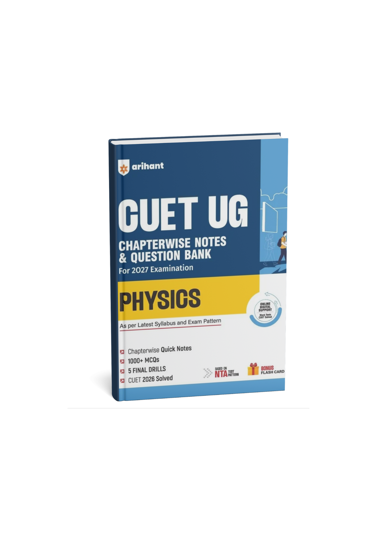 Arihant CUET UG Physics Chapterwise Notes & Question Bank For 2027 Exam (English Medium)