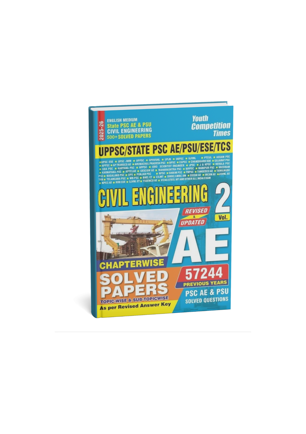 Youth Civil Engineering AE Vol. 2 – 57244+ Chapterwise Solved Questions (English Medium)