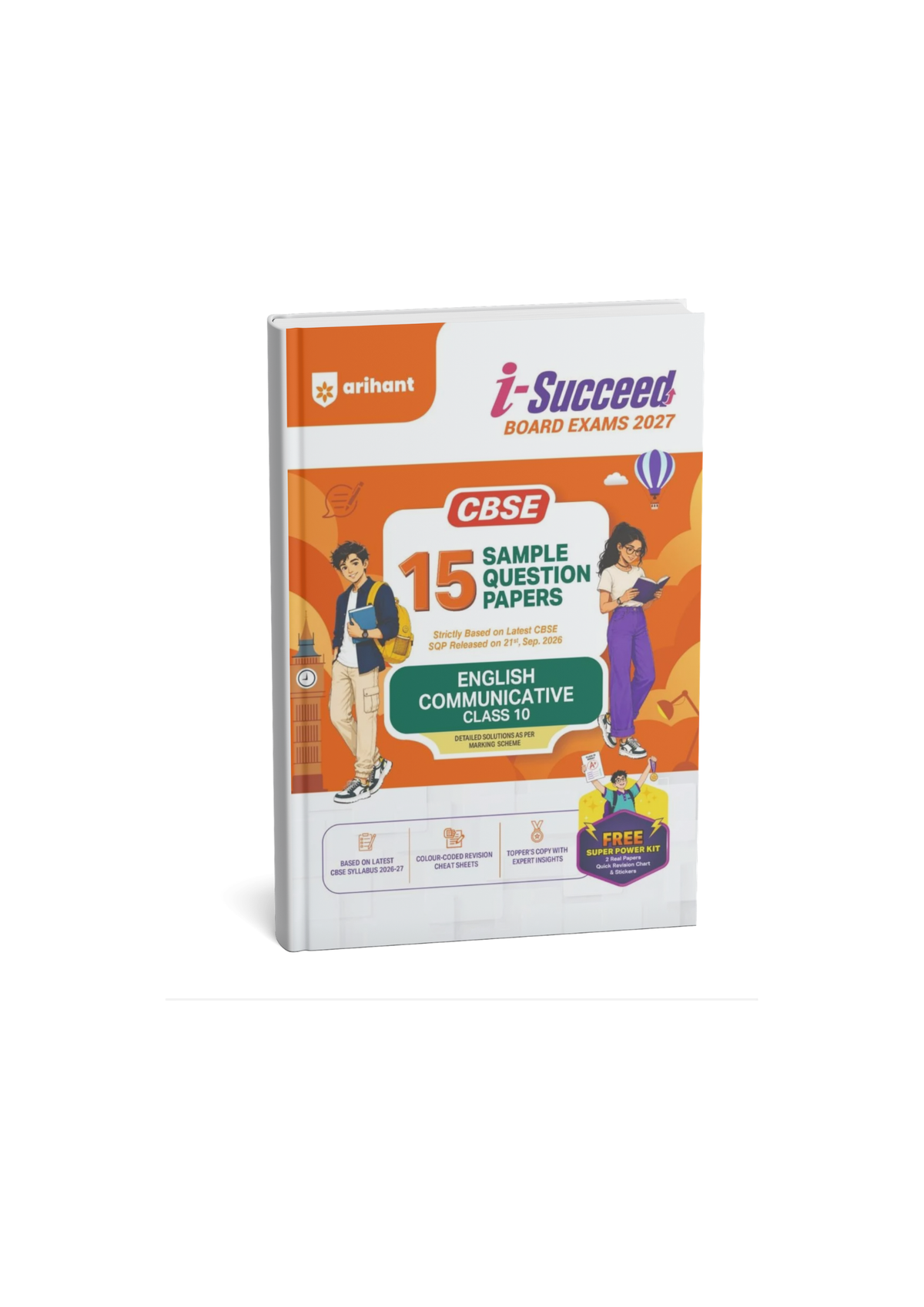 Arihant i-Succeed Board Exams 2027 English Communicative Class 10 CBSE 15 Sample Papers (English Medium)