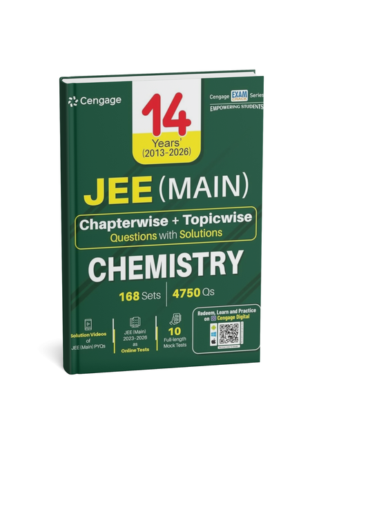 Cengage JEE (Main) Chemistry Chapterwise & Topicwise Questions with Solutions 14 Years (2013–2026) (English Medium)