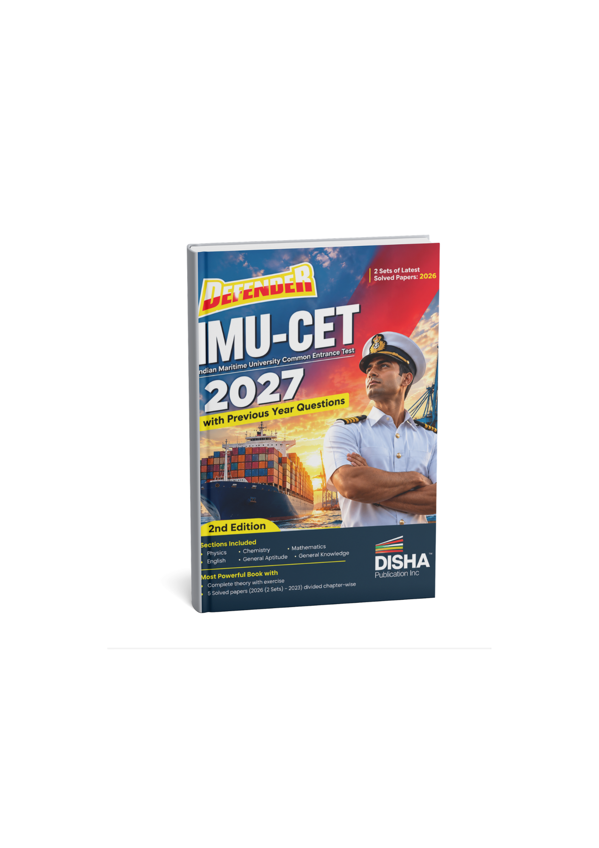 Disha Defender IMU-CET 2027 Exam Preparation Book  Previous Year Questions & 5 Solved Papers Physics, Chemistry, Mathematics, English & General Aptitude 2nd Edition (English Medium)
