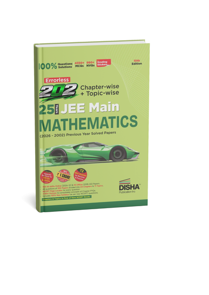 Disha Errorless 202 Chepter-Wise Topic-Waise 25 Years JEE Main Mathematics 10th Edition (English Medium)
