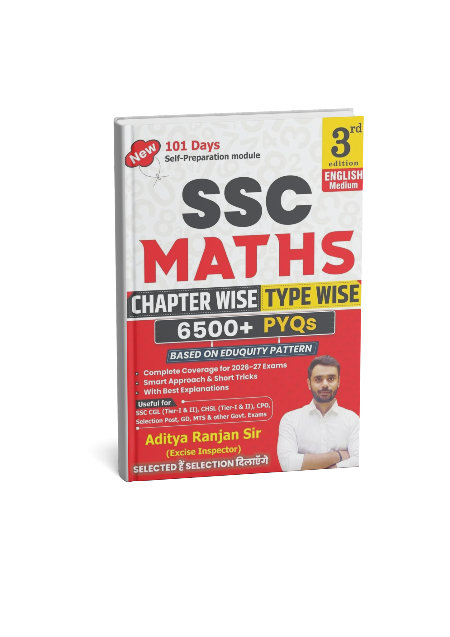 SSC Maths Chapter Wise Type Wise 6500+ TCS MCQ By Aditya Ranjan | 101 Days Self Preparation Module | English Medium | 3nd Edition ( New Edition)
