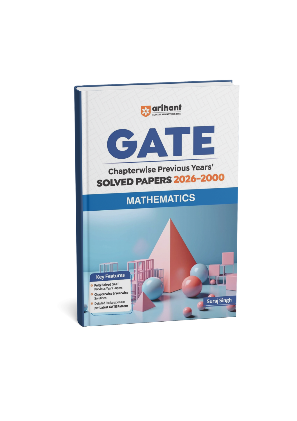 Arihant GATE Mathematics Chapterwise Previous Years' Solved Papers (2000–2026) By Suraj Singh | (English Medium)