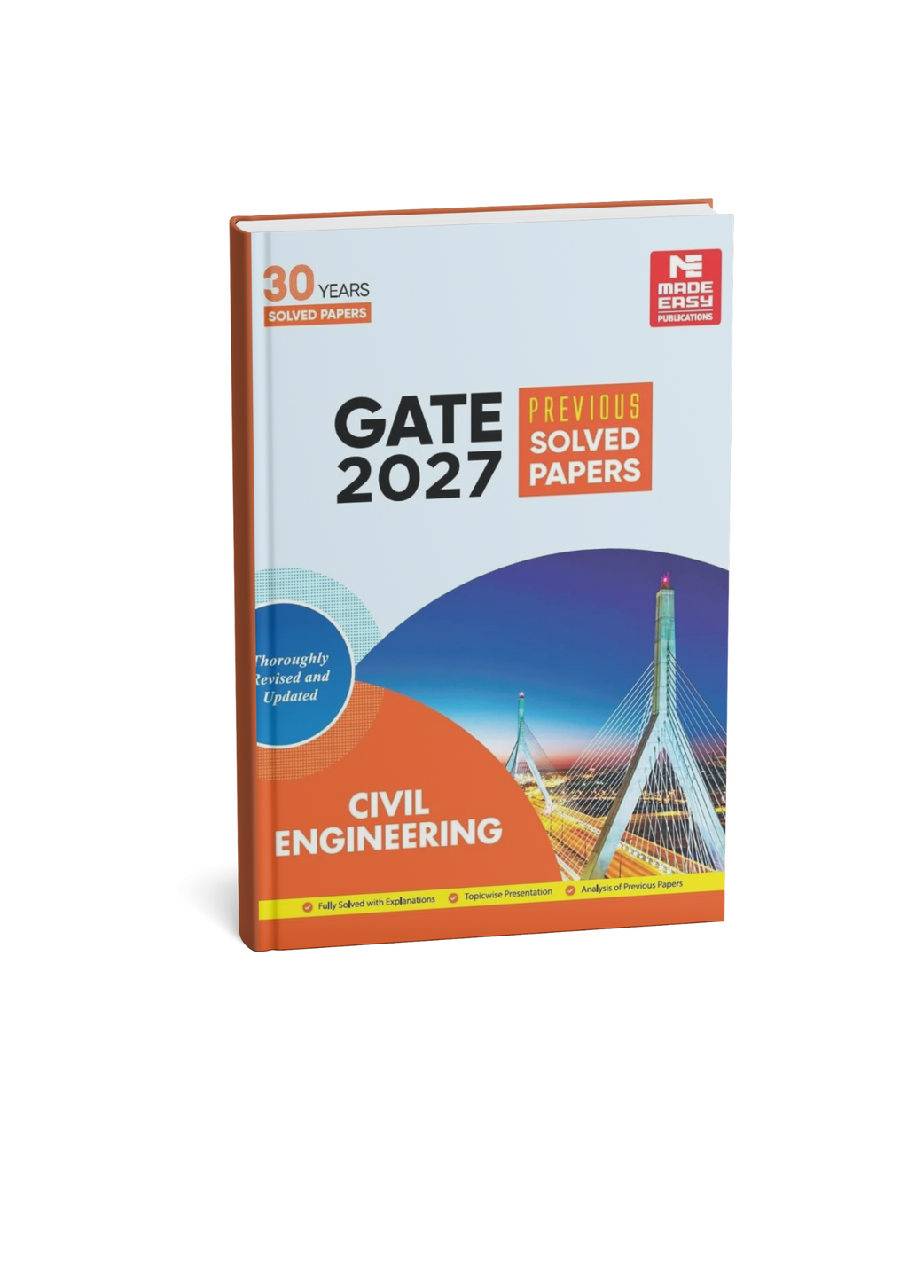 Made Easy GATE 2027 Civil Engineering 30 Years Previous Solved Papers (English Medium)