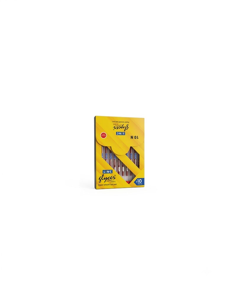 Linc Glycer Classic Super Smooth Ball Pen – Pack of 10 (Red)