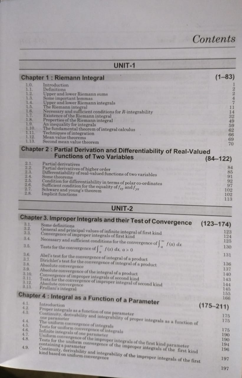 Shree Shiksha – Real & Complex Analysis – B.Sc. 3rd Year | Dr. H.K. Pathak [English]