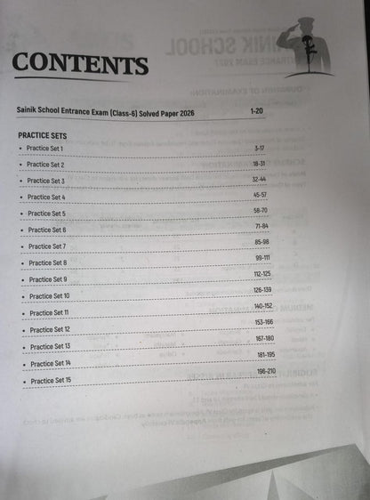 AISSEE Sainik School Class 6 Entrance Exam 2027 [English Medium]