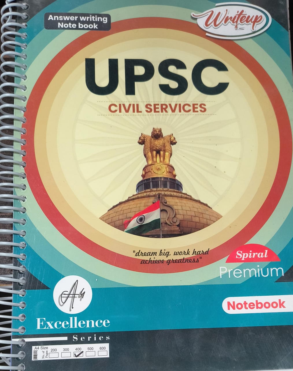 UPSC Civil Services Notebook – 400 Pages [UNRULED]
