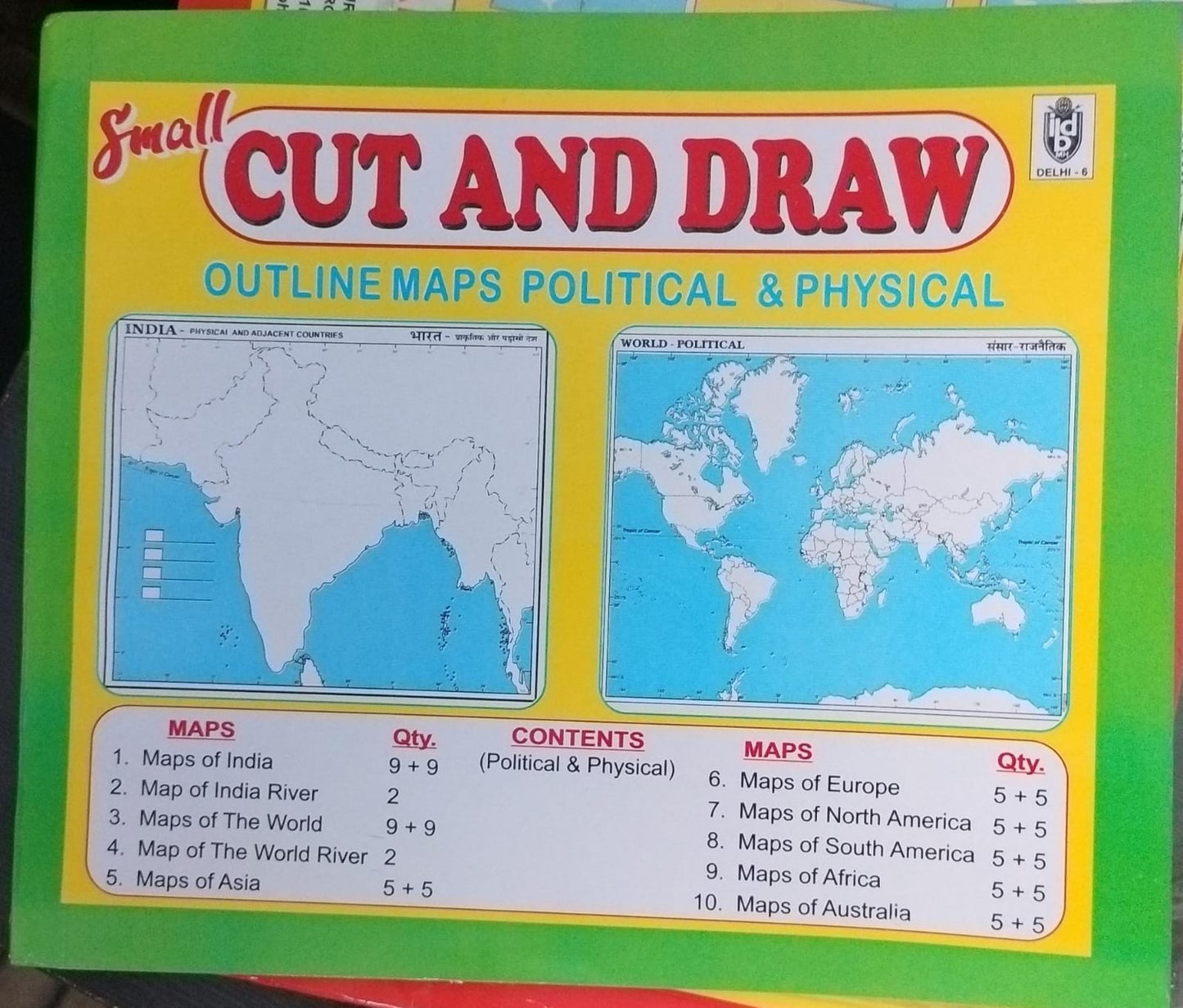 IBD Cut and Draw Outline Maps Political & Physical [BL]