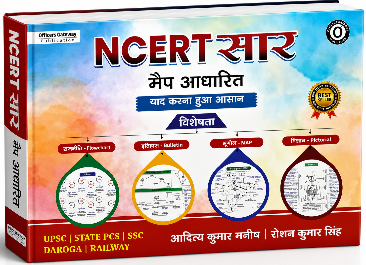 Officers Gateway Publication - NCERT Saar (Map Based) NCERT Notes – Yaad Karna Hua Aasaan (Hindi Medium)