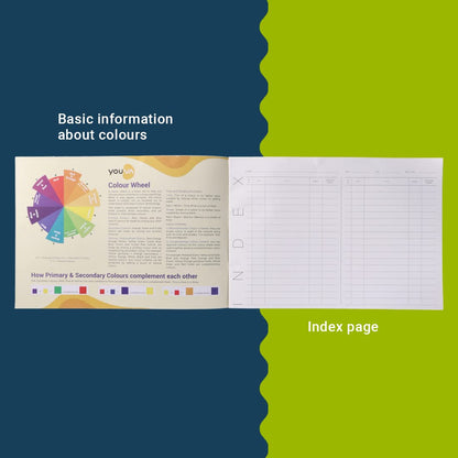 Youva Green Drawing Notebook – 21 × 29.7 cm, 56 Pages | Plain Drawing Paper