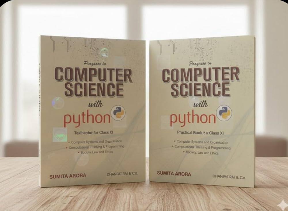 DRC Class 11 Computer Science with Python (TB + PB) – Sumita Arora (EM ...
