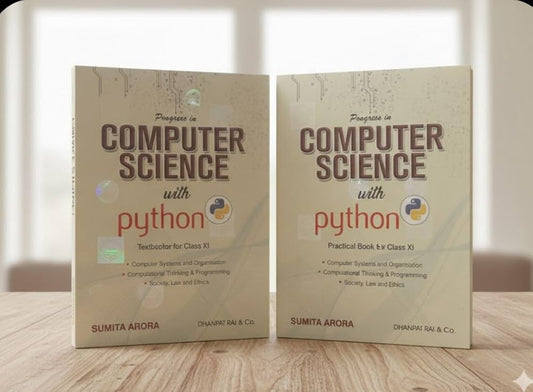 DRC Class 11 Computer Science with Python (TB + PB) – Sumita Arora (EM)