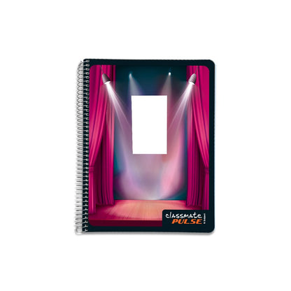 Classmate Pulse 6 Subject Spiral Notebook – 302 Pages, Ruled, Premium Spiral Bound