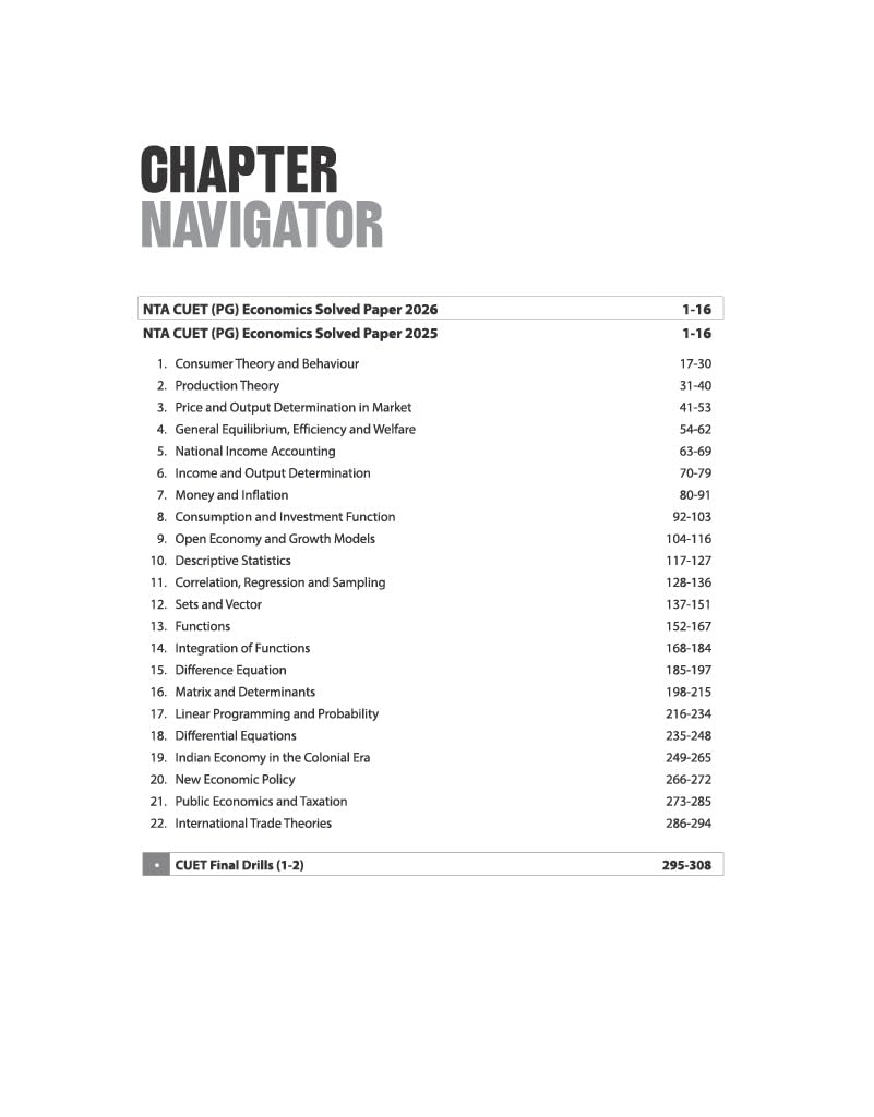 Arihant CUET PG Economics Chapterwise Notes and Question Bank 2027 (English Medium)