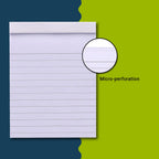 Youva Writing Pad No. 0 – 10.5 × 14 cm (1/16 Size), 80 Pages | Compact Ruled