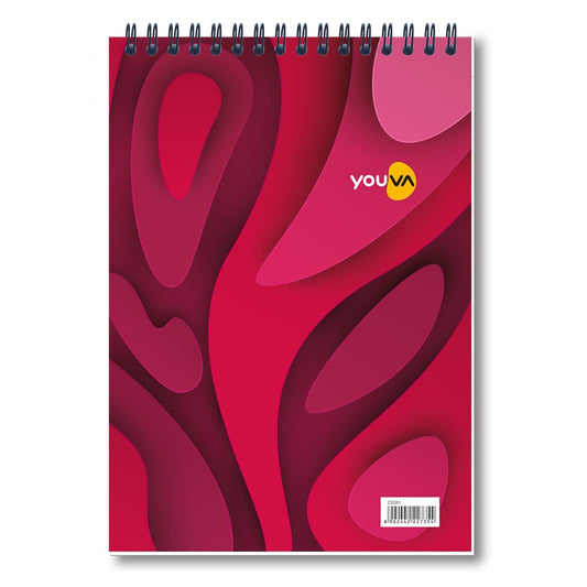 Youva A5 WIRO Notebook Vertical – A5 Size (14.8 × 21 cm), 160 Pages | Single Line