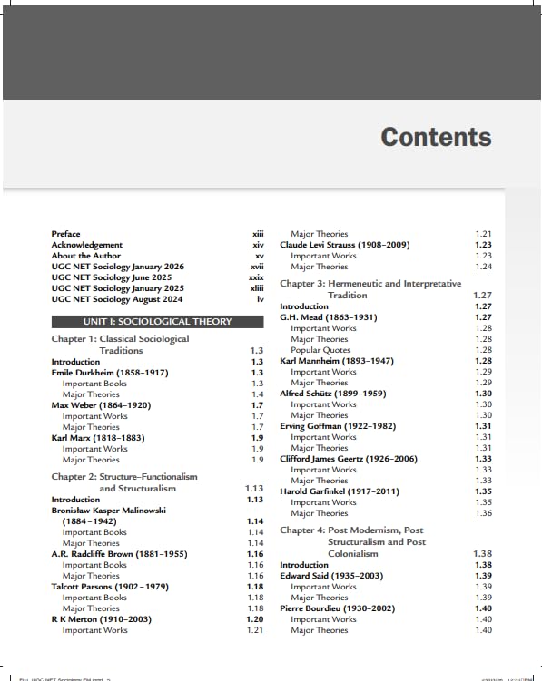 Pearson NTA UGC NET / SET / JRF Sociology Paper II 2026 (4th Edition) Manoj Sonker