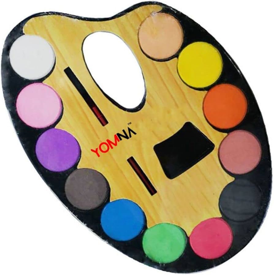 JC 12 Colors Artistic Palette (Small) – Compact Colour Mixing Palette