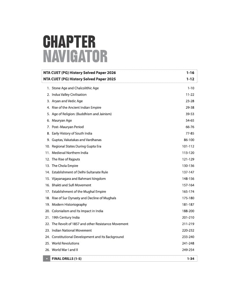 Arihant CUET PG History Chapterwise Notes & Question Bank (English Medium)