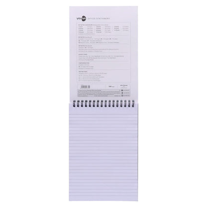 Youva A5 WIRO Notebook Vertical – A5 Size (14.8 × 21 cm), 160 Pages | Single Line