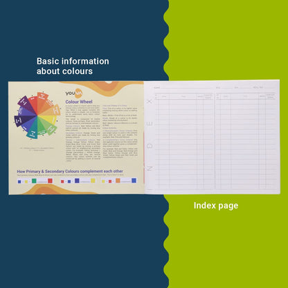 Youva A3 Brown Drawing Notebook – 27.5 × 34.7 cm, 36 Pages | Plain Drawing Paper