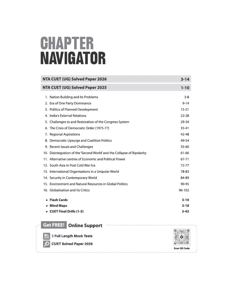 Arihant CUET UG Political Science Chapterwise Notes & Question Bank For 2027 Exam (English Medium)