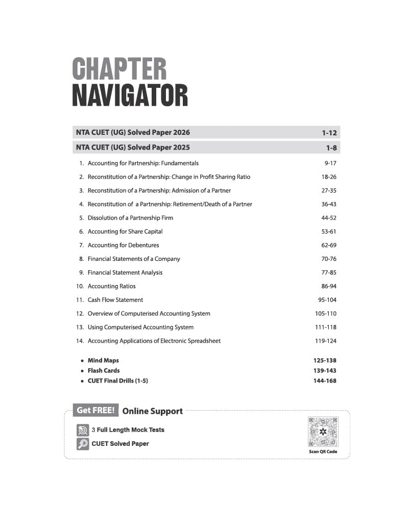 Arihant CUET UG Accountancy Chapterwise Notes & Question Bank For 2027 Exam (English Medium)