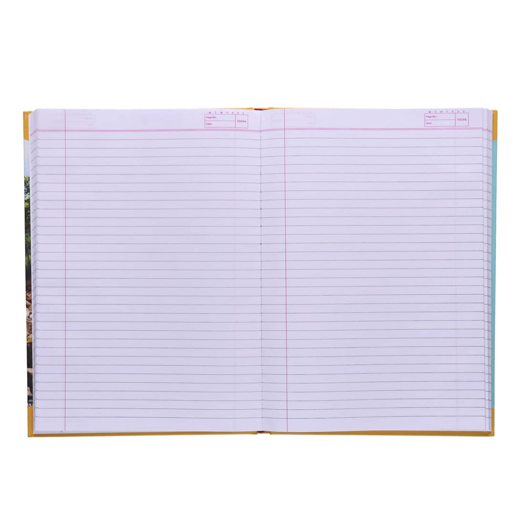 Youva Case Bound Notebook – 18 × 24 cm, 384 Pages | Single Line