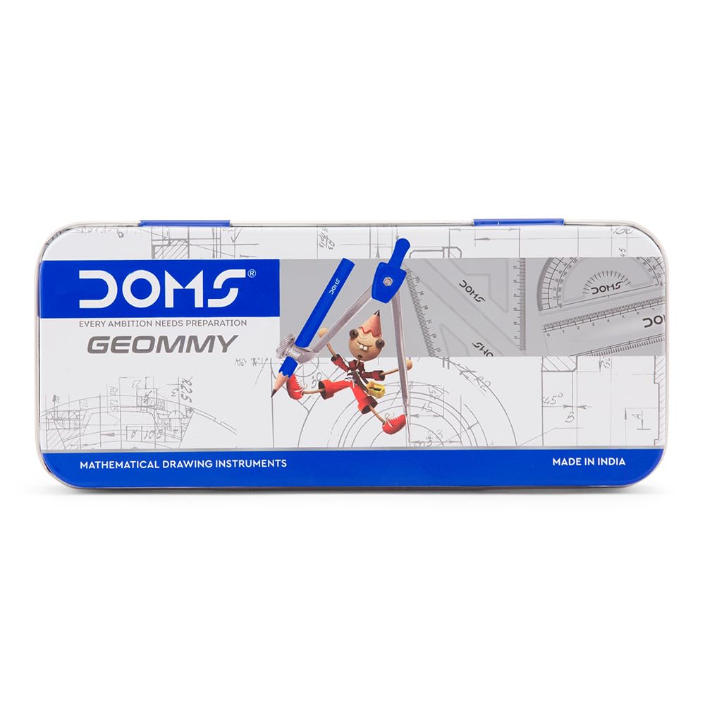 Doms Geommy Mathematical Drawing Instruments Box | Geometry Box for Students