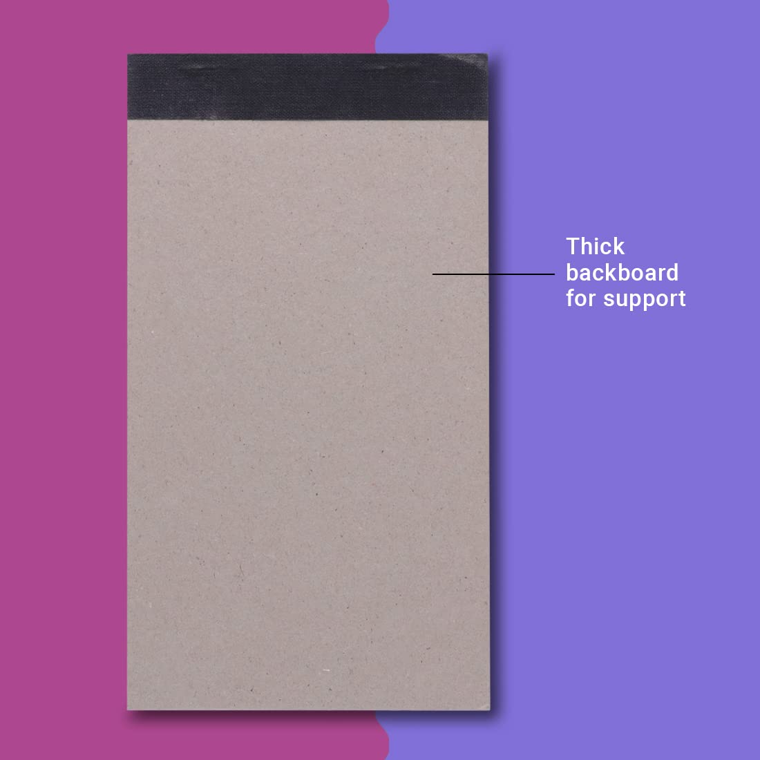 Youva Writing Pad 00 No – 10.5 × 19 cm (1/12 Size), 80 Pages | Single Line Ruled
